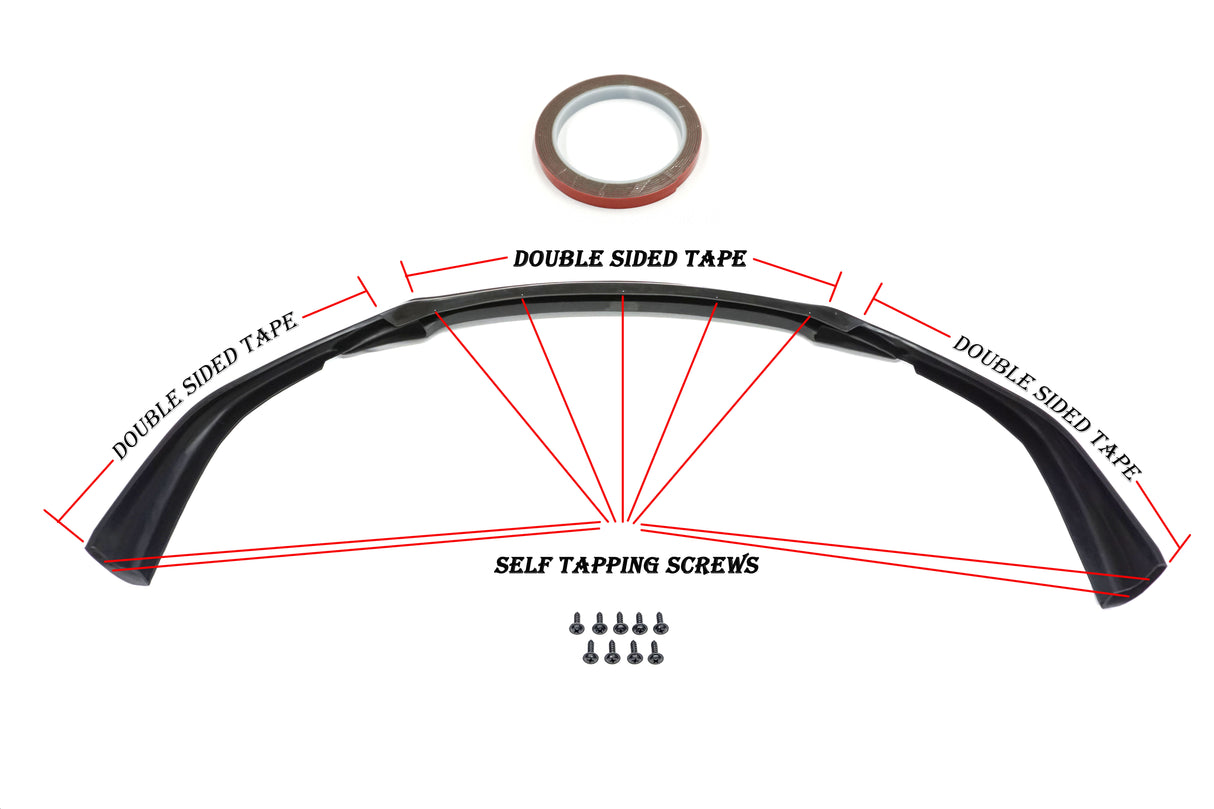 14-16 PORSCHE 981 CAYMAN/ CAYMAN S TA STYLE FRONT BUMPER LIP PU UNPAINT