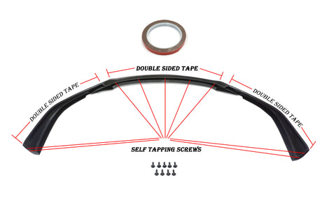 14-16 PORSCHE 981 CAYMAN/ CAYMAN S TA STYLE FRONT BUMPER LIP PU UNPAINT