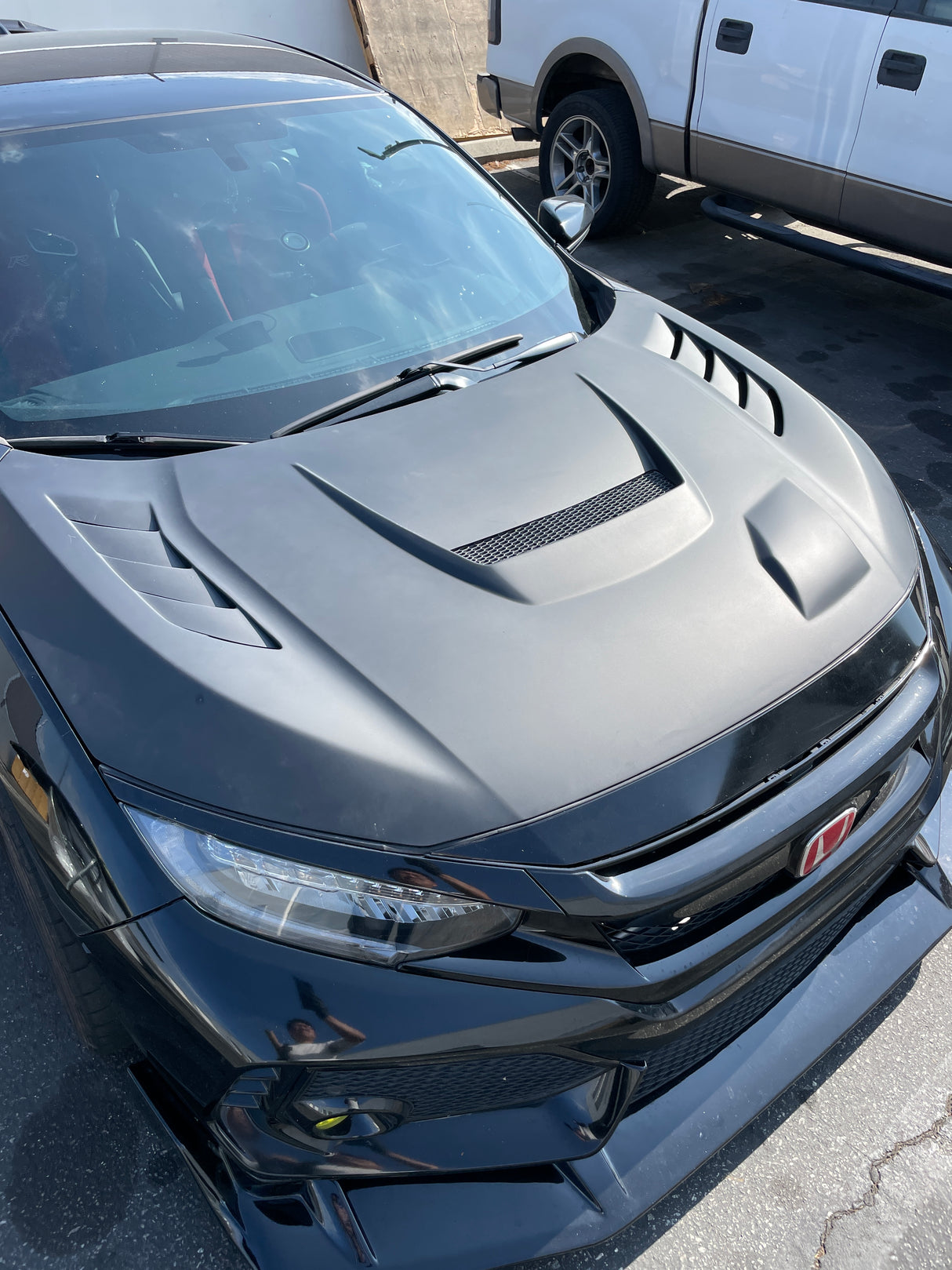 17-22 HONDA FK8 CIVIC 5DR HATCH TYPE-R JS STYLE FRP HOOD