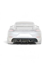17-23 PORSCHE 718 CAYMAN GT4 / BOXSTER SPYDER GT4-STYLE DUAL EXHAUST REPLACMENT REAR DIFFUSER
