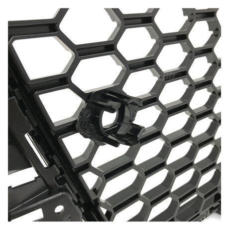 14-16 AUDI A3 S3 8V W/ SENSOR HOLDER RS3-STYLE BADGELESS FRONT GRILL (BLACK)