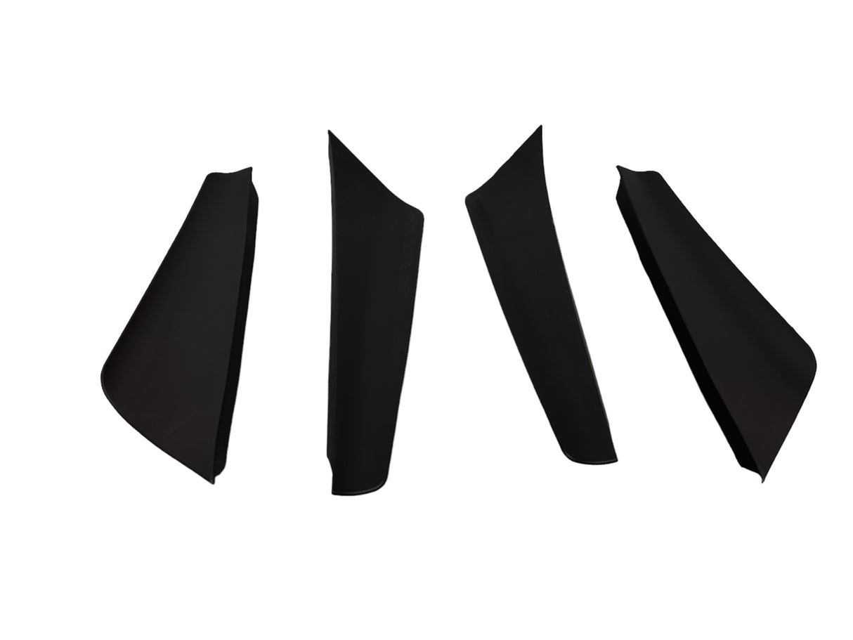 06-11 HONDA CIVIC 4DR FRONT BUMPER SIDE SPLITTER 4PCS (ONLY FOR TYPE-R AND RR FRONT BUMPER USE)