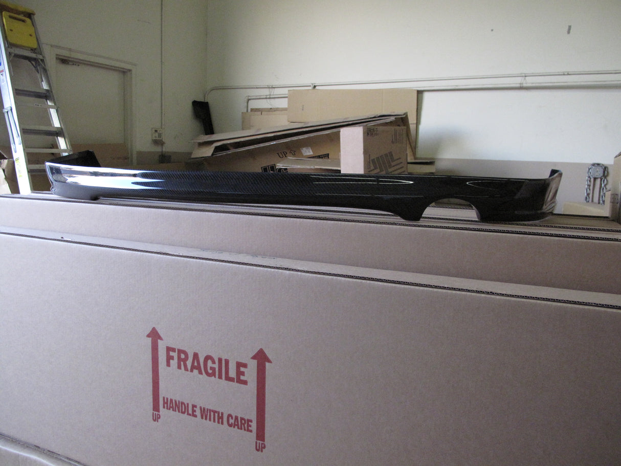 04-09 Scion TC P2 STYLE REAR BUMPER LIP SPOILER CARBON FIBER 1PC