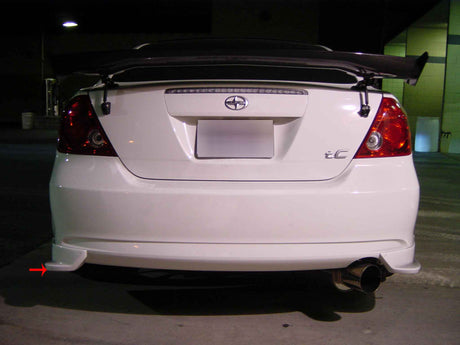 04-09 Scion TC P1 STYLE REAR BUMPER APRONS FRP UNPAINT 2PCS