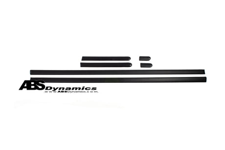 92-95 HONDA CIVIC 3DR THIN SIDE DOOR MOLDING SET JDM BLACK UNPAINT