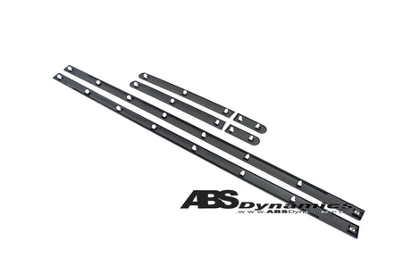 96-00 HONDA CIVIC 2/3DR THIN SIDE DOOR MOLDING SET JDM BLACK UNPAINT