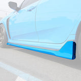 17-21 HONDA FK8 TYE-R CIVIC MUGEN STYLE SIDE SKIRT ADD ON ABS PLASTIC UNPAINT