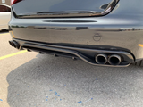 09-12 AUDI A4 B8 (NON S-LINE) A-STYLE REAR DIFFUSER (QUAD EXHAUST)