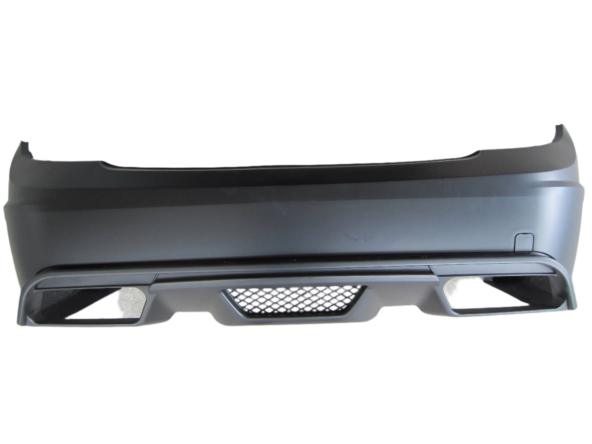 08-13 MERCEDES C CLASS AMG W204 BLACK SERIES STYLE REAR BUMPER COVER W/LIP UNPAINT PP
