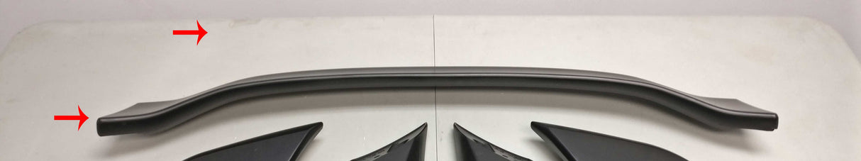 17-20 HONDA FK8 CIVIC 5DR TYPE-R BLACK PAINT CENTER REPLACMENT 1PC