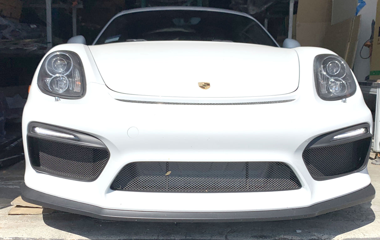 14-16 PORSCHE 981 CAYMAN GT4 OE STYLE FRONT BUMPER LIP PP