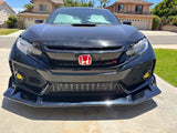 17-21 HONDA FK8 TYPE-R CIVIC JS STYLE FRONT BUMPER LIP FRP GLOSS BLACK
