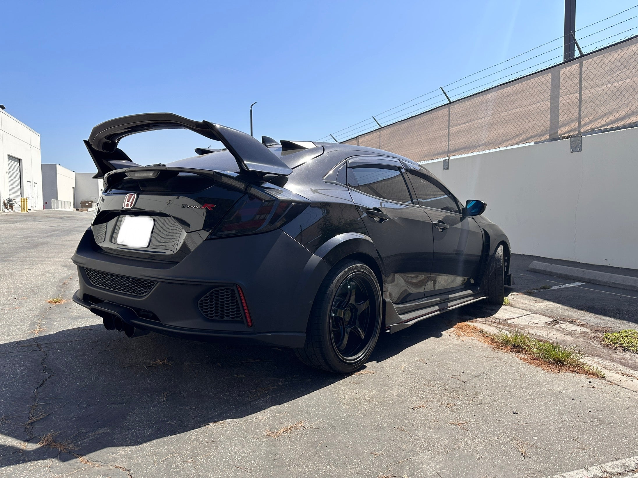 17-21 HONDA FK8 TYPE-R CIVIC SP STYLE REAR BUMPER COVER UNPAINT PP PRI ...