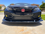 17-21 HONDA FK8 TYPE-R CIVIC JS STYLE FRONT BUMPER LIP FRP GLOSS BLACK