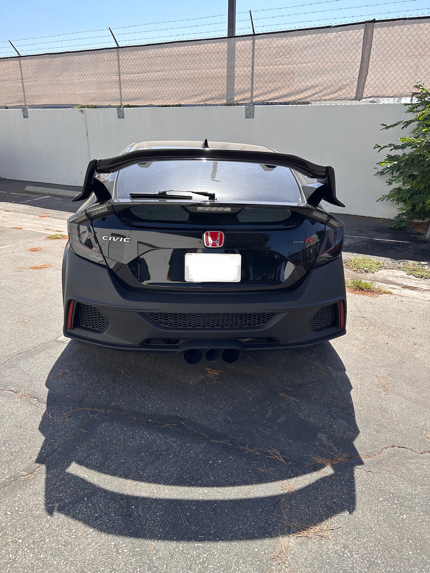 Fk8 Type R Rear 17-21 HONDA FK8 TYPE-R CIVIC SP STYLE REAR BUMPER COVER UNPAINT PP PRI ...
