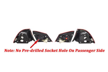 06-11 HONDA CIVIC 4D TAIL LIGHT (09 FACELIFT) OCTAGON JDM CSX RED & CLEAR SET