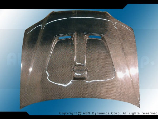 98-01 Honda Accord 2 door Hood Mugen Style (carbon)
