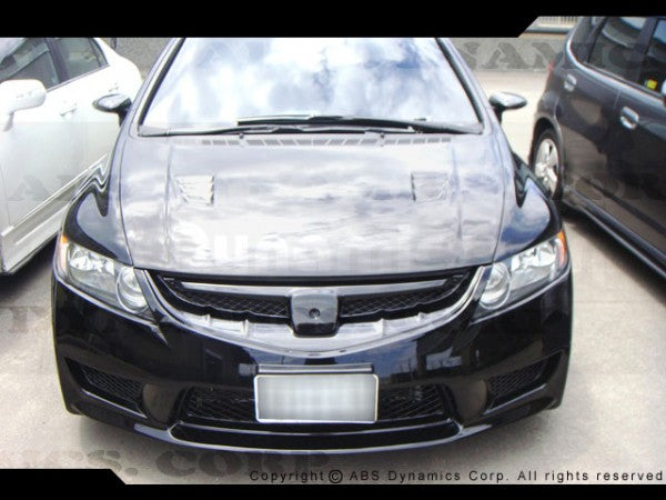 06-11 HONDA CIVIC 4DR USDM TYPE-R FRONT BUMPER COVER W/PP – ABS Dynamics