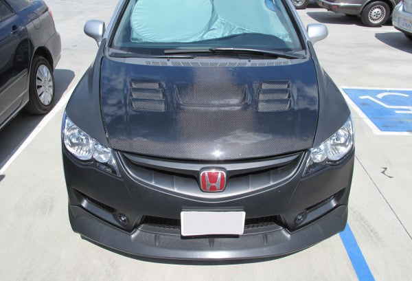 06-11 HONDA CIVIC JDM ING STYLE CARBON FIBER HOOD