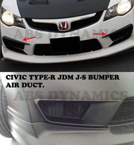 2006-2011 HONDA CIVIC TYPE R J-S STYLE FRONT BUMPER AIR DUCT