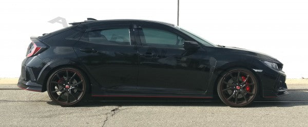 17-21 HONDA CIVIC FK7 FK8 TYPE-R 5DR SIDE DOOR WINDOW VISOR RAIN GUARD SET 4PCS