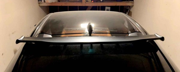 17-20 HONDA CIVIC 5DR SP PERFORMANCE REAR ROOF SPOILER LUNAR SILVER/GLOSS BLACK 1PC