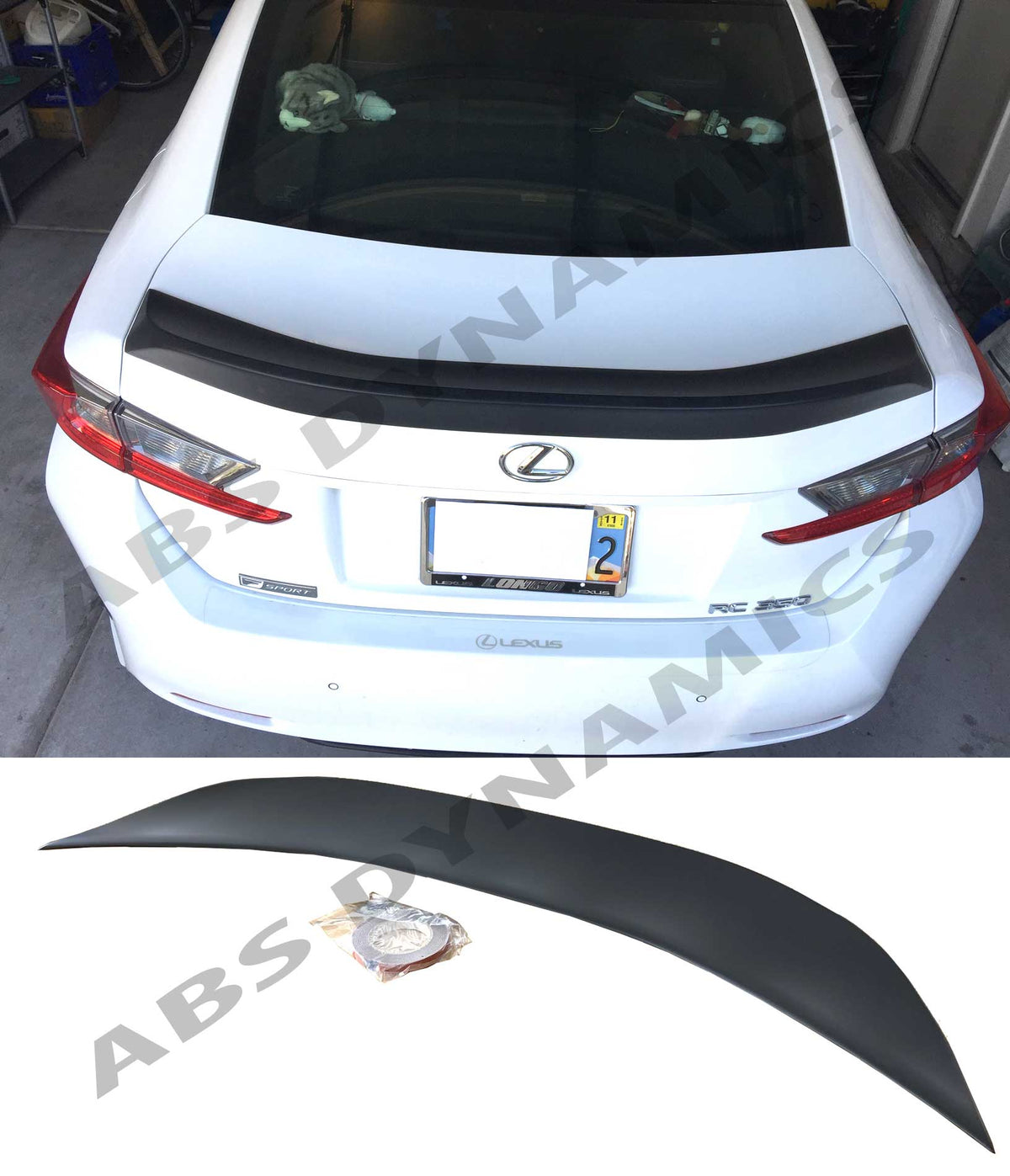 Lexus Rc300h Rear Wing 15-20 LEXUS RC200T/RC300/RC350 MATTE BLACK DT REAR TRUNK SPOILER WING ...