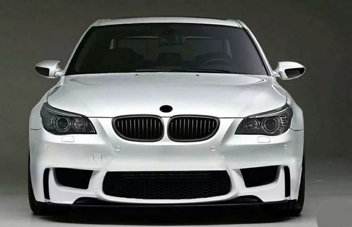 04-10 BMW E60 1M STYLE FRONT BUMPER COVER WITH FOGLIGHT COVER AND DELETE.