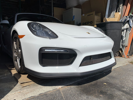 13-16 PORSCHE 981 BOXSTER CAYMAN GT4-STYLE FRONT BUMPER COVER W/ DRL W/HL WASHER