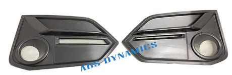 16-21 HONDA CIVIC 2020 STYLE TYPE-R FRONT FOGLIGHT GRILL COVER WITH SPEAR REPLACEMENT (NOT FOR OEM BUMPER)