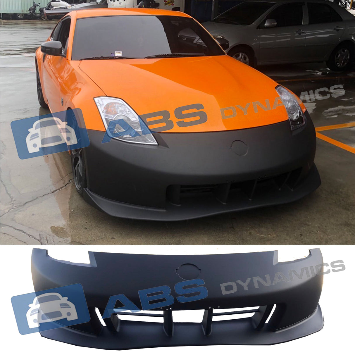 03-09 Nissan 350Z Nismo RS V.3 Style Front Bumper Cover PP Plastic Unpaint