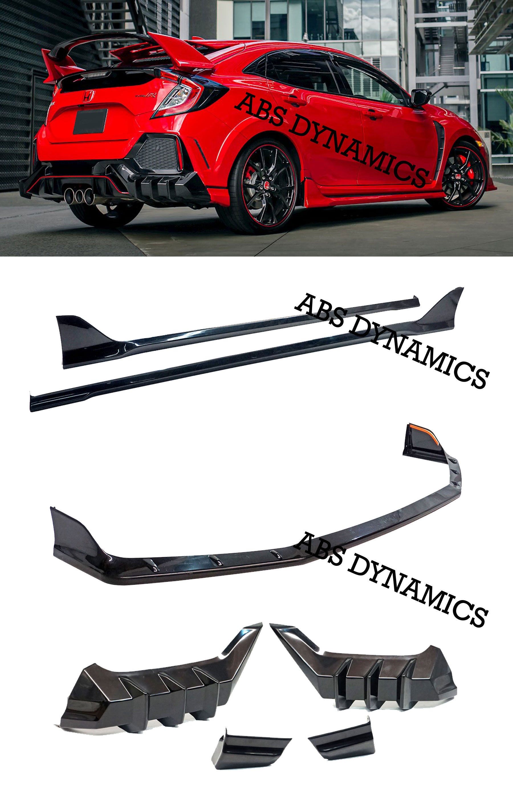 Abs Dynamics Type R Front Lip at Robbin Wood blog