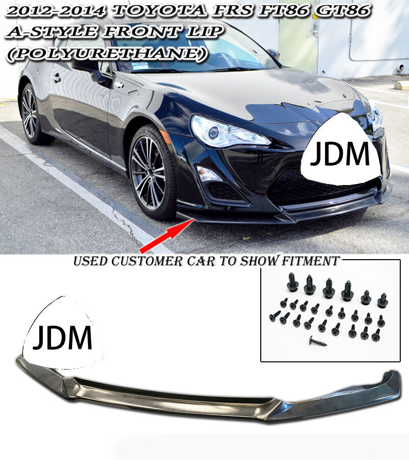 12-16 Scion FRS A-STYLE FRONT LIP (URETHANE)