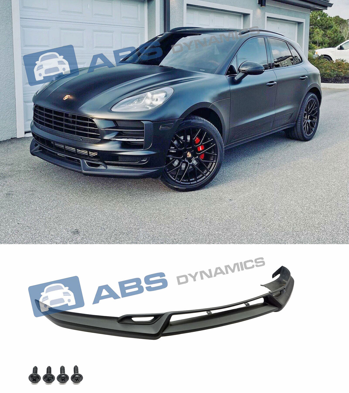 19-21 PORSCHE MACAN BASE/ S TA STYLE FRONT LOWER SPOILER LIP PU
