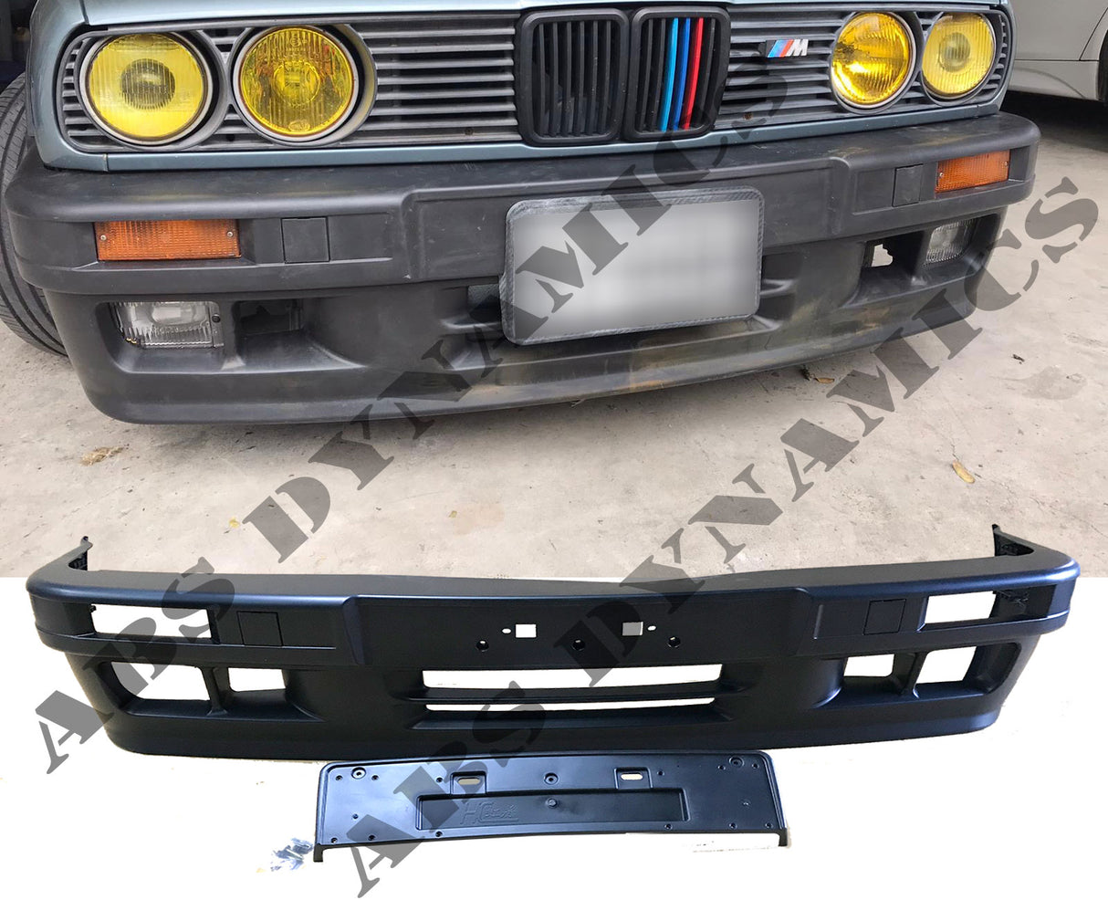 84-91 BMW E30 3-SERIES FACELIFT 2DR & 4DR MTECH 2 FRONT BUMPER COVER PP UNPAINT