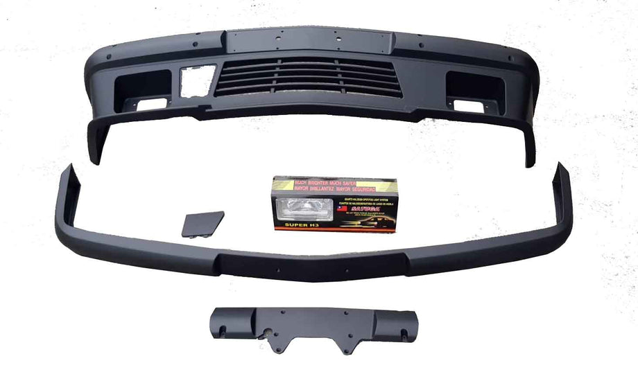 85-97 MERCEDES W124 2.0 AMG STYLE FRONT BUMPER COVER W/FOGLIGHT PP PLASTIC