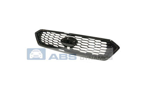 18-20 SUBARU WRX STI JDM STYLE BADGELESS FRONT GRILL (GLOSS BLACK) ABS PLASTIC