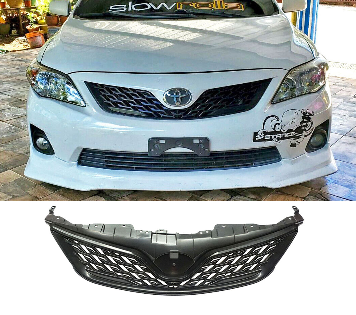 11-13 Toyota Corolla (US-Spec) Altis ZR6 JDM-Style Front Grille (PP)