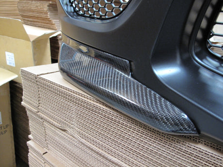 2007-2010 BMW E92 2DR ERICSSON FRONT BUMPER CARBON SPLITTER 2PCS