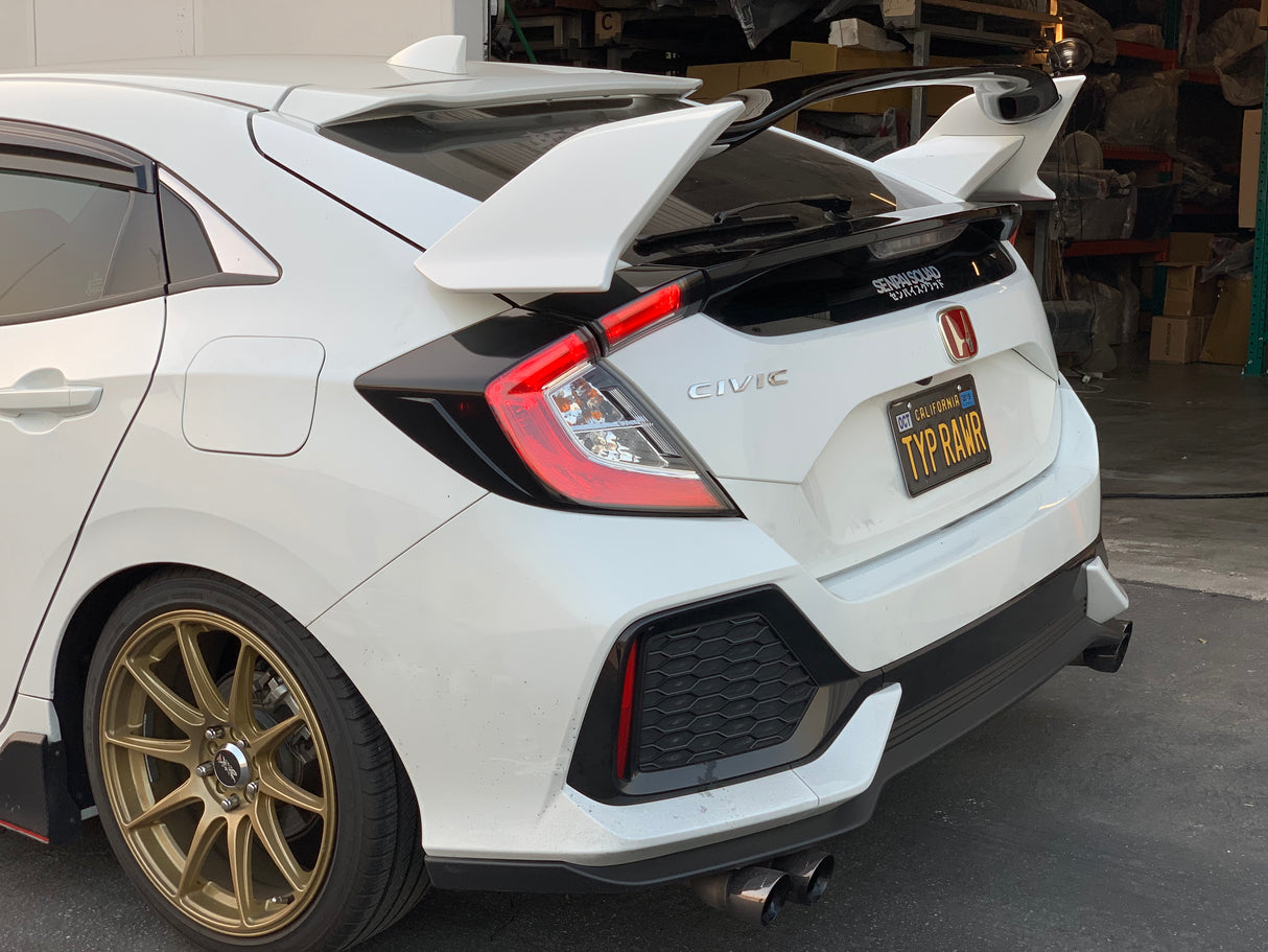 17-21 HONDA CIVIC 5DR TYPE-R REAR TRUNK LID SPOILER PLASTIC