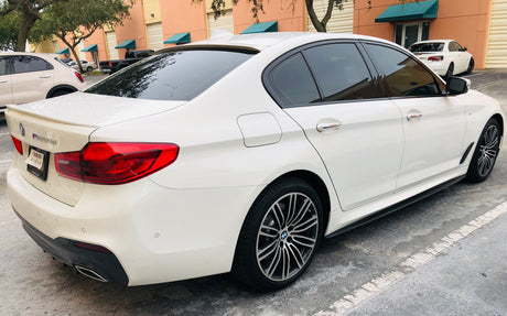 17-19 BMW G30 5-Series M PERFORMANCE SIDE SKIRT PANEL BOTTOM EXTENSION 2PCS PP