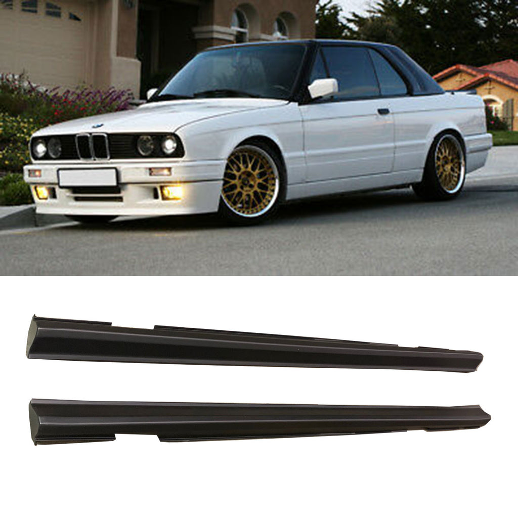 84-91 BMW E30 3-SERIES MTECH 2 SIDE SKIRT ROCKET PANEL 2PCS PLASTIC