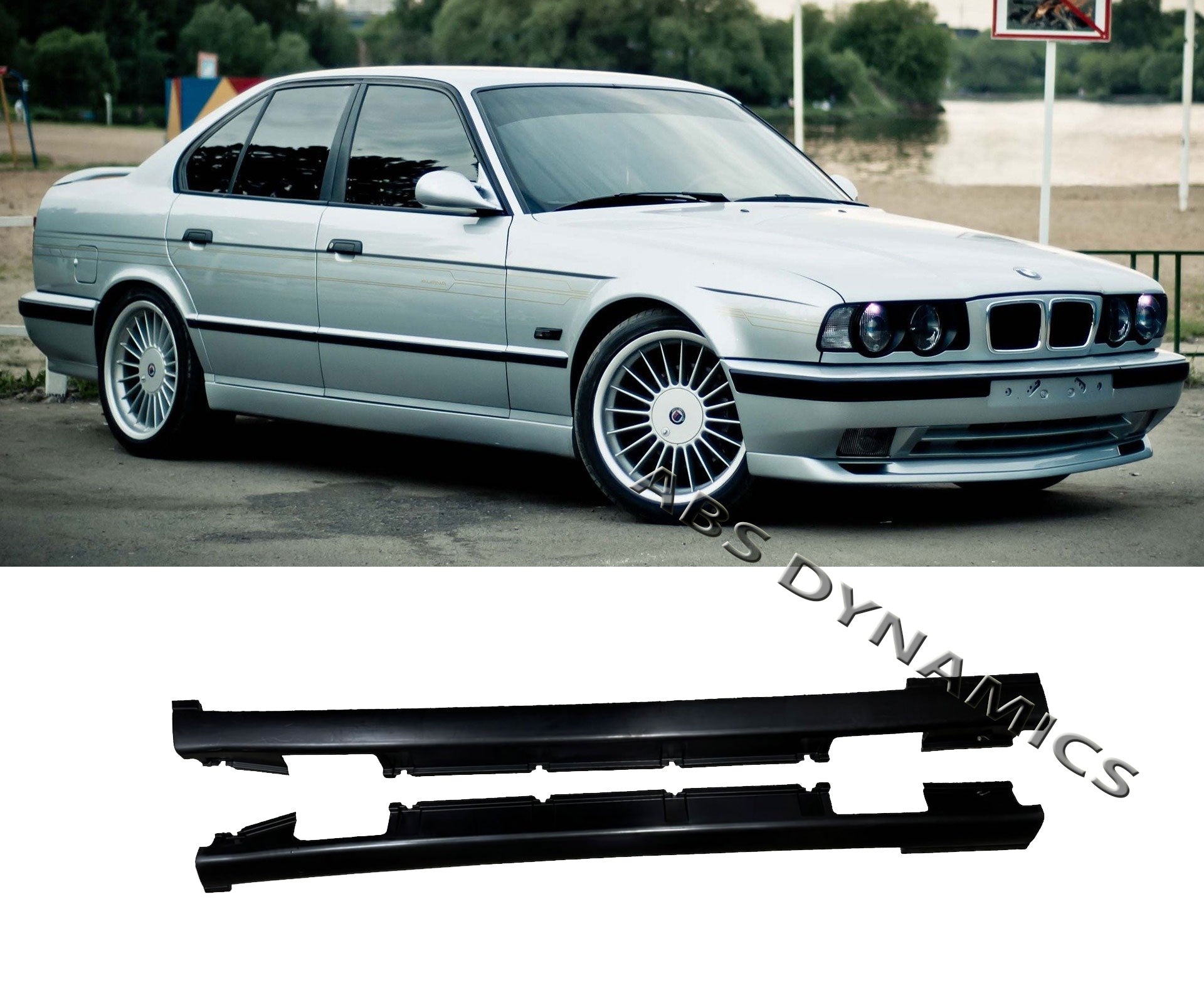 E34 Rear Panel 88-97 BMW E34 5-SERIES MTECH SIDE SKIRT SET 2PCS PLASTIC PP UNPAINT ...