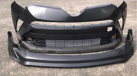 18-20 TOYOTA JDM CHR CH-R 5DR FRONT LIP/REAR LIP/SIDE SKIRT FULL LIP KIT COMBO B PP UNPAINT BLACK
