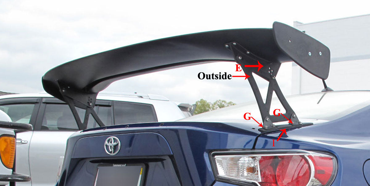 13-20 SCION SUBARU FRS/BRZ ING GT REAR TRUNK SPOILER WING 154CM ABS PLASTIC