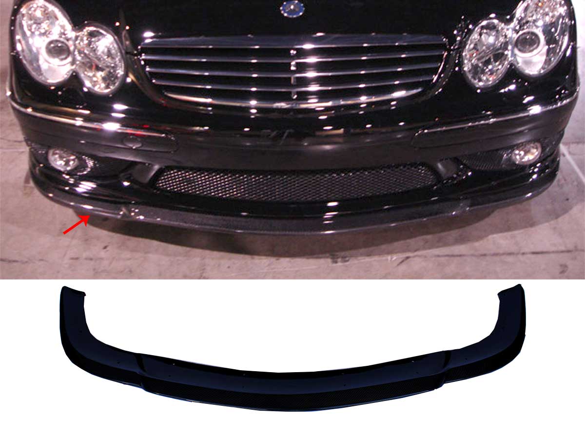03-06 MERCEDES E55 W211 AMG CARBON FIBER FRONT LOWER SPOILER