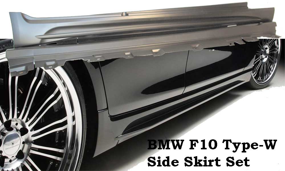 BMW 10-15 F10 5 SERIES WALD STYLE SIDE SKIRT 2PCS PP UNPAINT