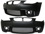 04-10 BMW E60 1M STYLE FRONT BUMPER COVER WITH FOGLIGHT COVER AND DELETE.