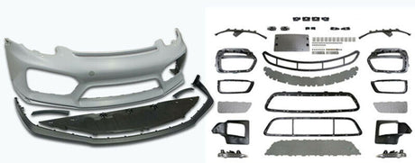 13-16 PORSCHE 981 BOXSTER CAYMAN GT4-STYLE FRONT BUMPER COVER W/ DRL W/O HL WASHER
