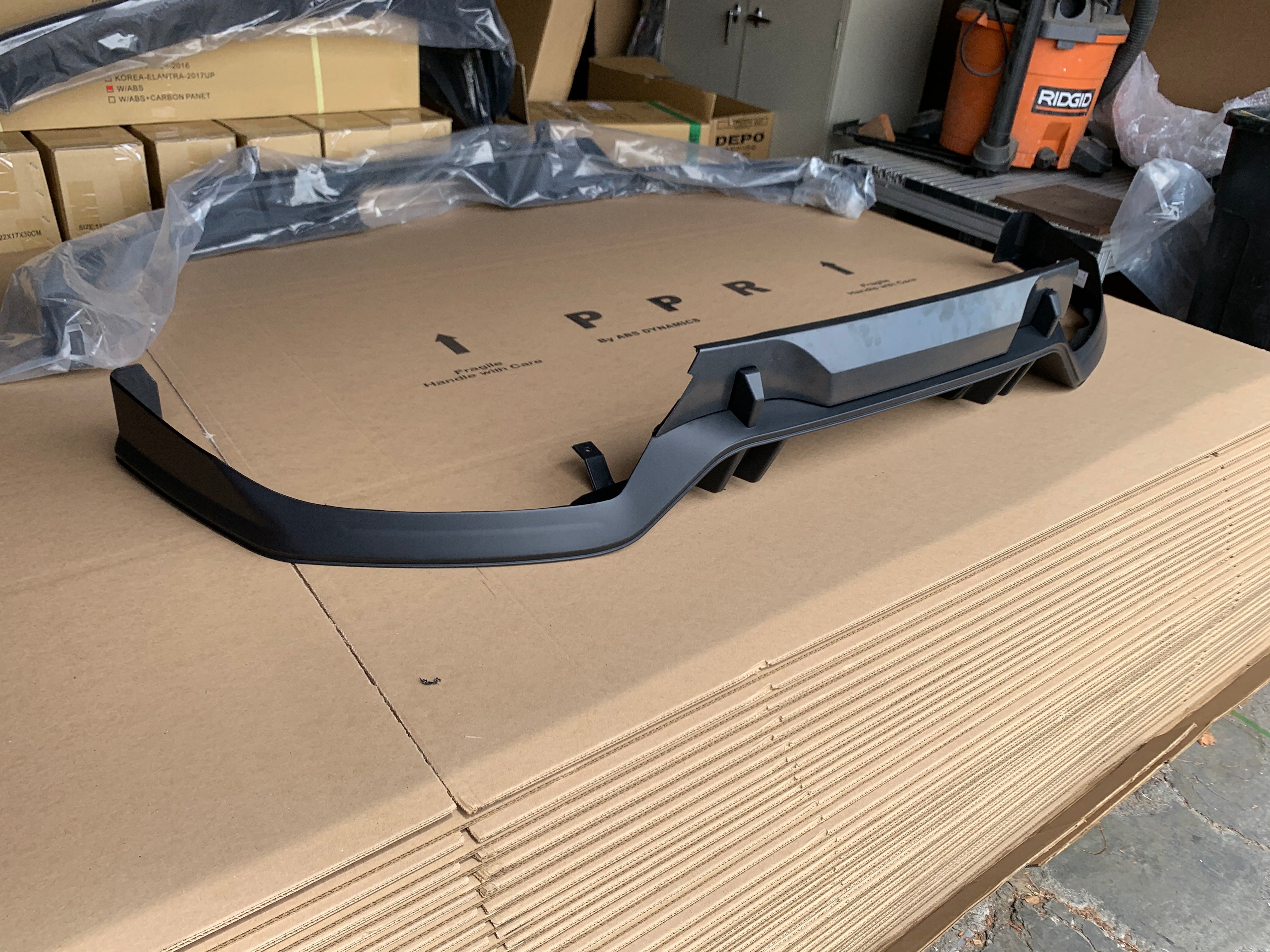 16-20 HONDA CIVIC 10 GEN 2D ALL TYPE-R STYLE REAR DIFFUSER PP UNPAINT ...